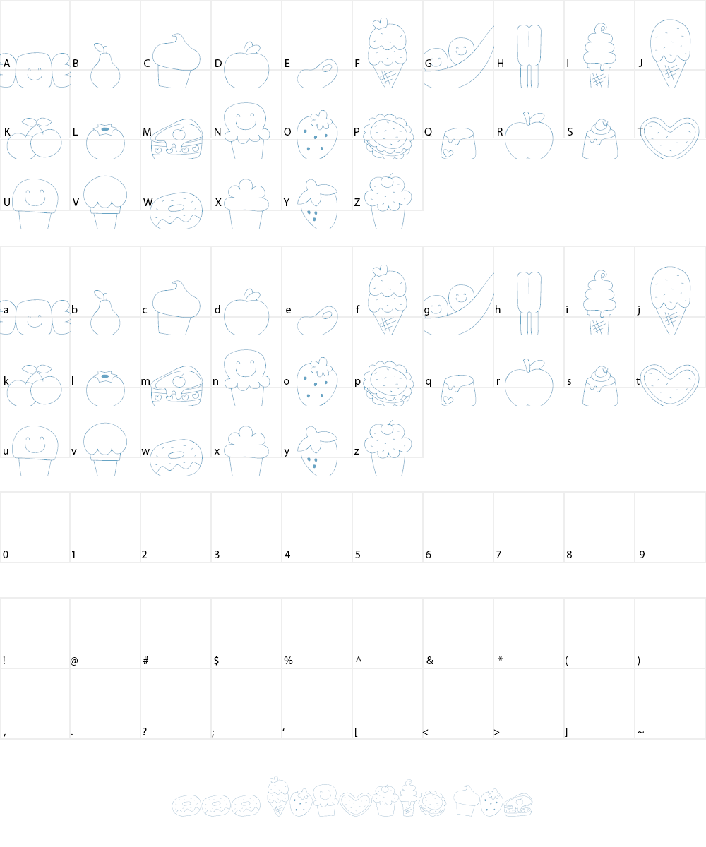 MTF Sweet Dings Font Character